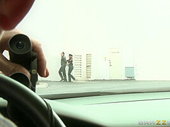 Officer Hungary For Some Boobs With Angelica Heart, Jordan Ash - Brazzers