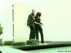 Officer Hungary For Some Boobs With Angelica Heart, Jordan Ash - Brazzers