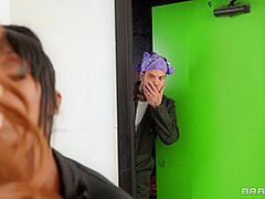 The Road Trip: Gas Station Glory Hole With Small Hands, Aria Kai, Ebony Mystique - Brazzers