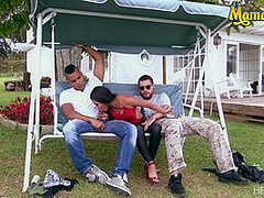 Mansion Backyard Fucking And Sucking