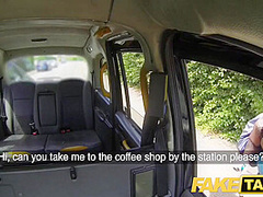 Milf Big Tits And Taxi Driver In Tattooed Milf With Big Tits Rides With Houston