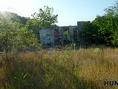 HUNT4K. Slutty brunette enjoys a passionate anal fuck with a stranger