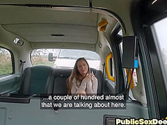 Real tourist slut pussydrilled by driver