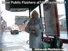 Cherry Pip Flashing those Huge Saggy Knockers Throughout London for UK-Flashers