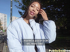 POV pulled skinny amateur fucked outdoor