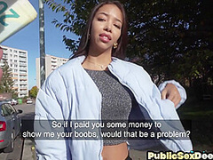 POV pulled skinny amateur fucked outdoor