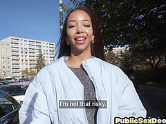 POV pulled skinny amateur fucked outdoor