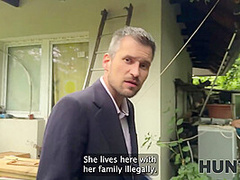 HUNT4K. Hunter loved the outdoor sex with a hot brunette chick