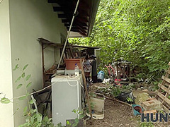 HUNT4K. Hunter loved the outdoor sex with a hot brunette chick
