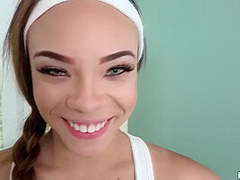 Cock Craving Ebony With Perky Tits Getting Fucked Hard By Horny White Dude With Jamie Marleigh And Tony Rubino