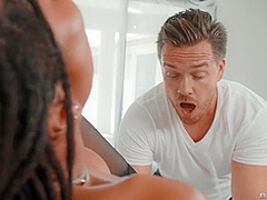 Massage Cheat Caught & Dominated With Kira - Siri Dahl, Kira Noir And Kyle Mason