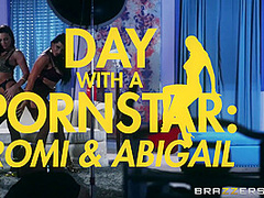 Day With A Pornstar: Abigail And Romi With Xander Corvus, Abigail Mac, Romi Rain - Brazzers