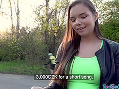 Czech Babe Publicly Pov Fucked Outdoor ***after Casting