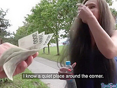 Czech Bj Babe Pov Fucked Outdoor For Money After Casting