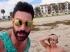 Jenna Foxx, Ashley Foxx And Ashley Adams - Nymphomaniac Sluts From The Beach