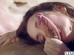 18 Year Old Teen 18+ Riding Big Cock On The Beach - Ellie Leen
