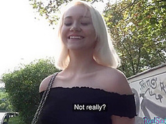 Pulled Blonde Pussy Stuffed From Behind Before Giving Head