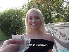 Pulled Blonde Pussy Stuffed From Behind Before Giving Head