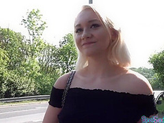 Pulled Blonde Pussy Stuffed From Behind Before Giving Head