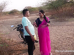 Indian Wife Outdoor Blowjob Licking Fingered and Fucked