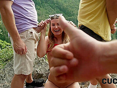 CUCK4K. She always dreamt about 2 cocks at once, he dreamt to see it and jerk off