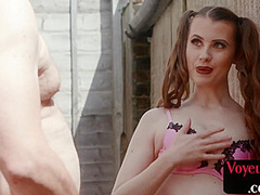 Voyeuristic schoolbabe strips and teases