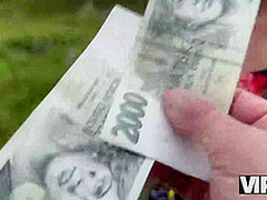 VIP4K. Pretty village girl was carrying some plums to her grandma and showed pussy to a stranger