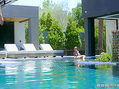 Pornstar In The Pool With Monique Alexander, Danny D - Brazzers