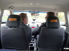 Public Euro Riding Boss Cock On Front Seat