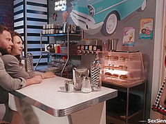 Boomer is shocked when he gets public handjob from GenZ date