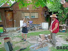 DADDY4K. Surprise sex with Daddy’s huge cock while the boyfriend is fixing the floor