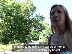 Pickedup Blonde Beauty Blows Fat Shaft Before Public