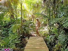 Busty Wife Walks Around Nude