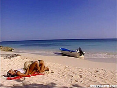 Angelica Bright Gets Her Tight Ass Fucked on Beach While the Sun Sets - Private Porn Sex Videos