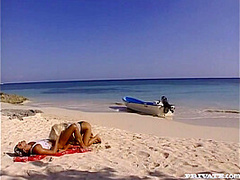 Angelica Bright Gets Her Tight Ass Fucked on Beach While the Sun Sets - Private Porn Sex Videos