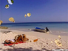 Angelica Bright Gets Her Tight Ass Fucked on Beach While the Sun Sets - Private Porn Sex Videos