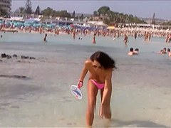 Topless Beach Paddle ball