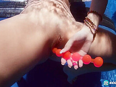 Big Tit Skinny Dip: Toying With Valory & Lana