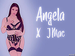 Angela X Jmac With Jmac, Angela White - Brazzers