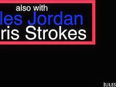 Kissa Sins Oil Slick, 1st Time With Two Cocks. Double Creampie! - Exclusive Scene - JulesJordan