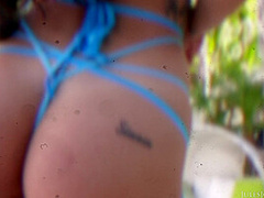 Kissa Sins Oil Slick, 1st Time With Two Cocks. Double Creampie! - Exclusive Scene - JulesJordan