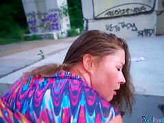 Pickedup Brunette Eurobabe Sucks In Pov Before Outdoor