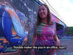 Pickedup Brunette Eurobabe Sucks In Pov Before Outdoor