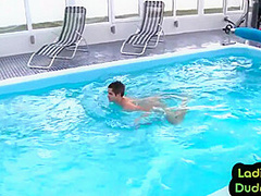 Pathetic incel pegged by dominant brit baes