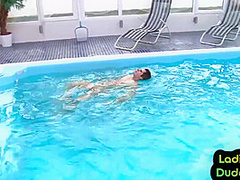 Pathetic incel pegged by dominant brit baes