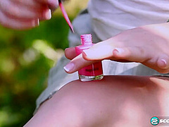 Sexy Teen Alessandra Jane Is a Hoe in the Garden, Fucking Under the Sun