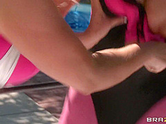 Greasy Grip Training With Johnny Sins, Phoenix Marie, Sadie Swede - Brazzers