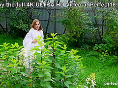 Cute Lasa Rose Masturbates on a Fluffy Rug at Perfect18