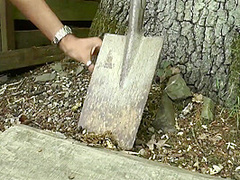 German Big Boobs Outdoor