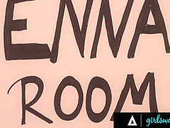 GIRLSWAY - Camp Counselors Discipline Leana Lovings Demi Hawks WITH 3-WAY LESBIAN SCISSORING